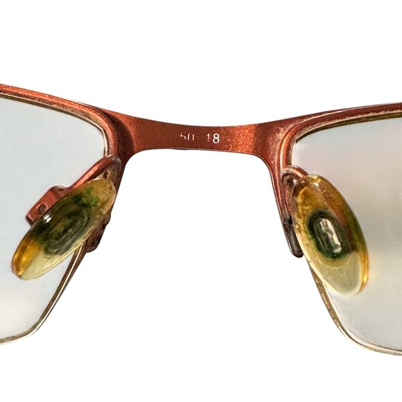 FYSH Urban Eyewear Glasses Frames Only Striped Copper Tone Modern 50-18-135 - Picture 6 of 13